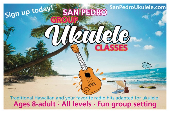 Ukulele Postcard Front